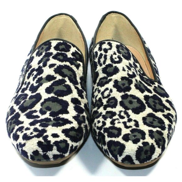 J. Crew Womens Georgie Leopard Print Loafers 7.5 - Picture 4 of 7